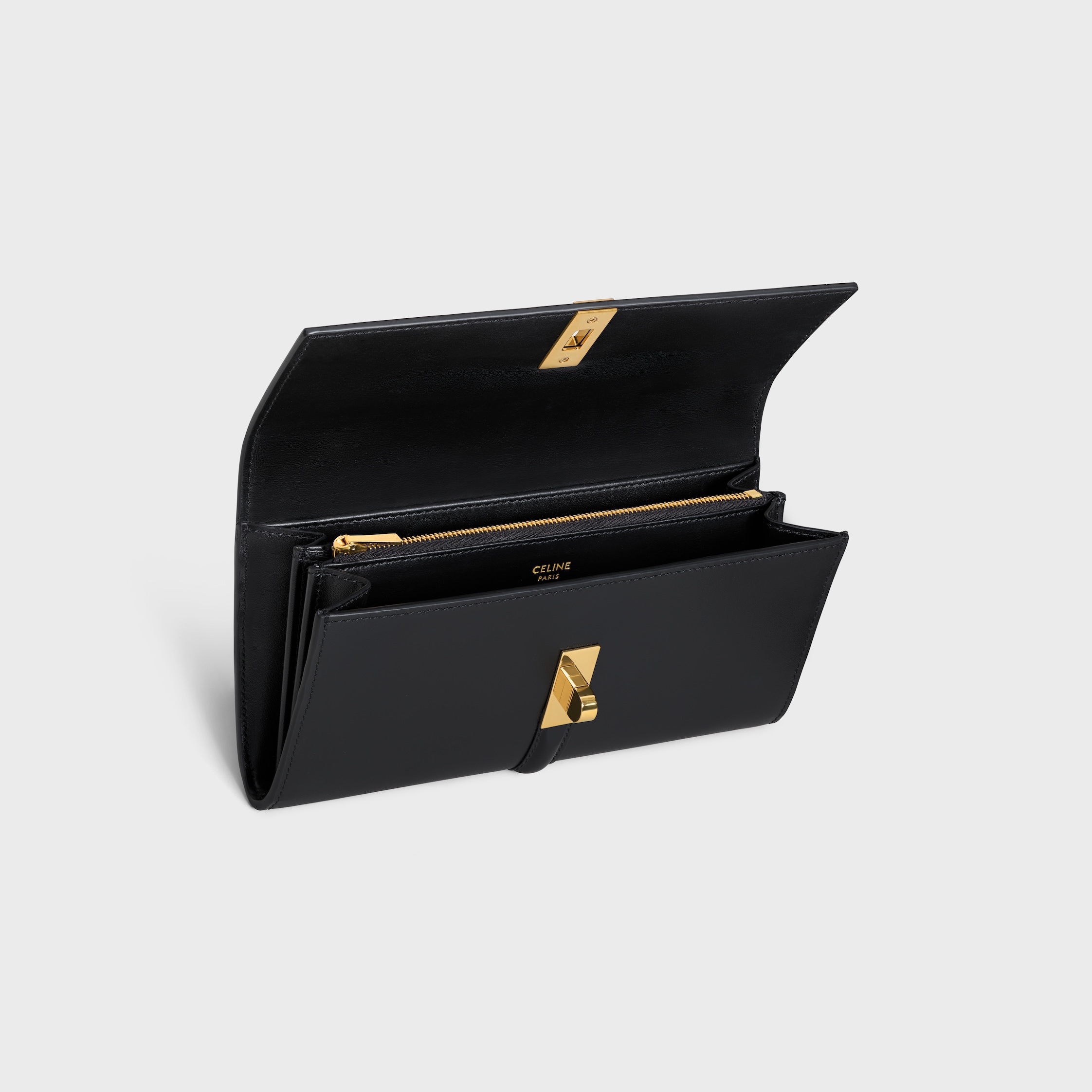 【直営】CELINE サテンカーフスキン ラージウォレット 16インチ CELINE セリーヌ ラージウォレット 16 セーズ ブランドオフ