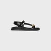 CELINE MAUD SANDAL WITH TRIOMPHE IN CALFSKIN - BLACK -  - 1 | CELINE