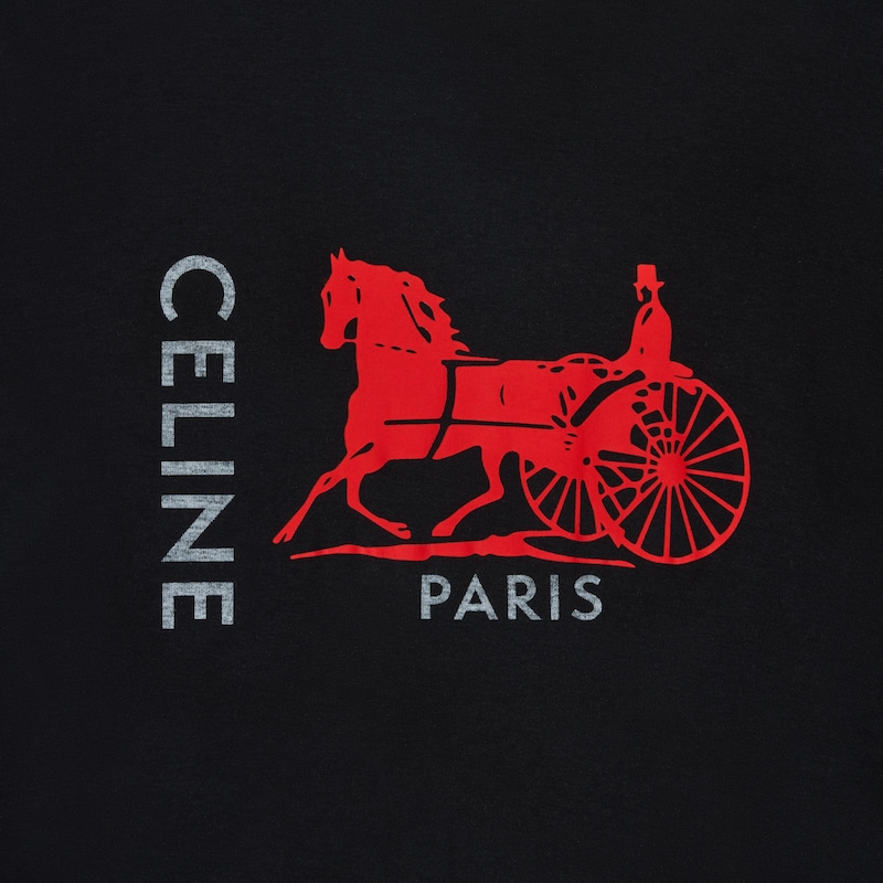 双层T恤 - 黑色/红色/白色 -  - 1 | CELINE