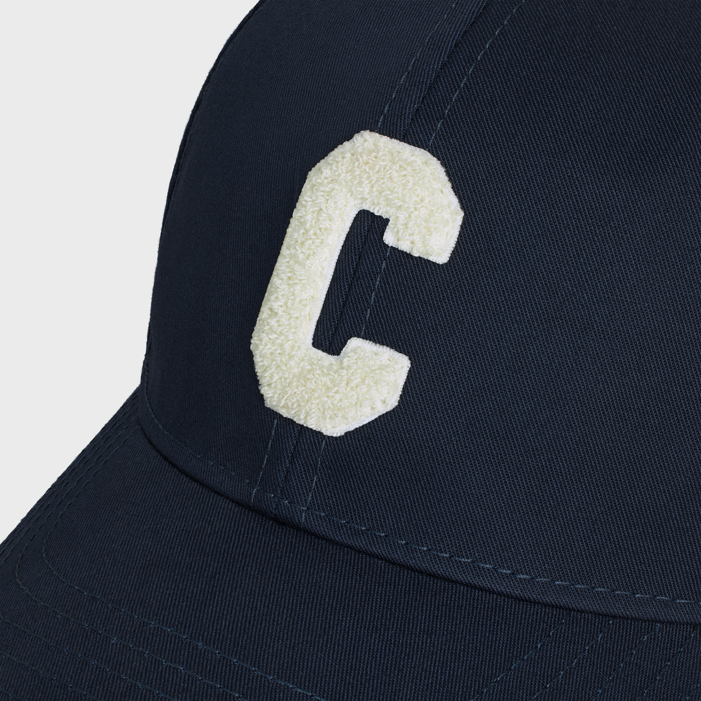 initial baseball cap in cotton - MARINE | CELINE