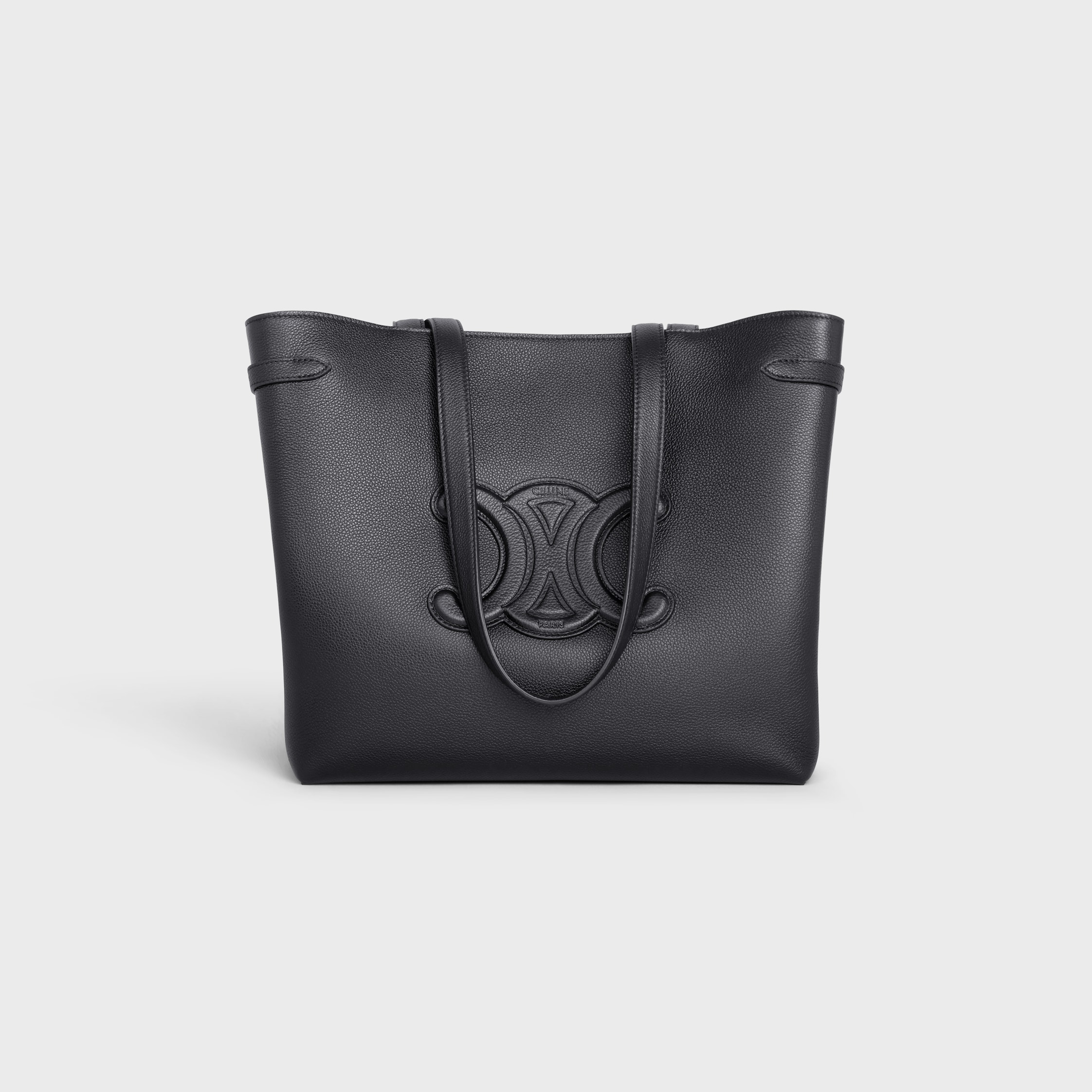 MEDIUM CABAS ANAÏS CUIR TRIOMPHE IN GRAINED CALFSKIN - BLACK | CELINE