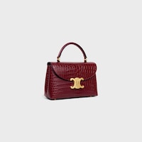 TEEN NINO BAG IN POROSUS CROCODILE - LIGHT BURGUNDY - EXCLUSIVE SELECTION - 2 | CELINE