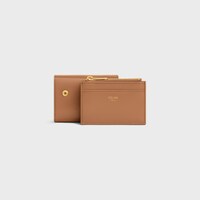 COMPACT WALLET WITH COIN TRIOMPHE in Shiny calfskin - BRONZE - WALLETS - 1 | CELINE