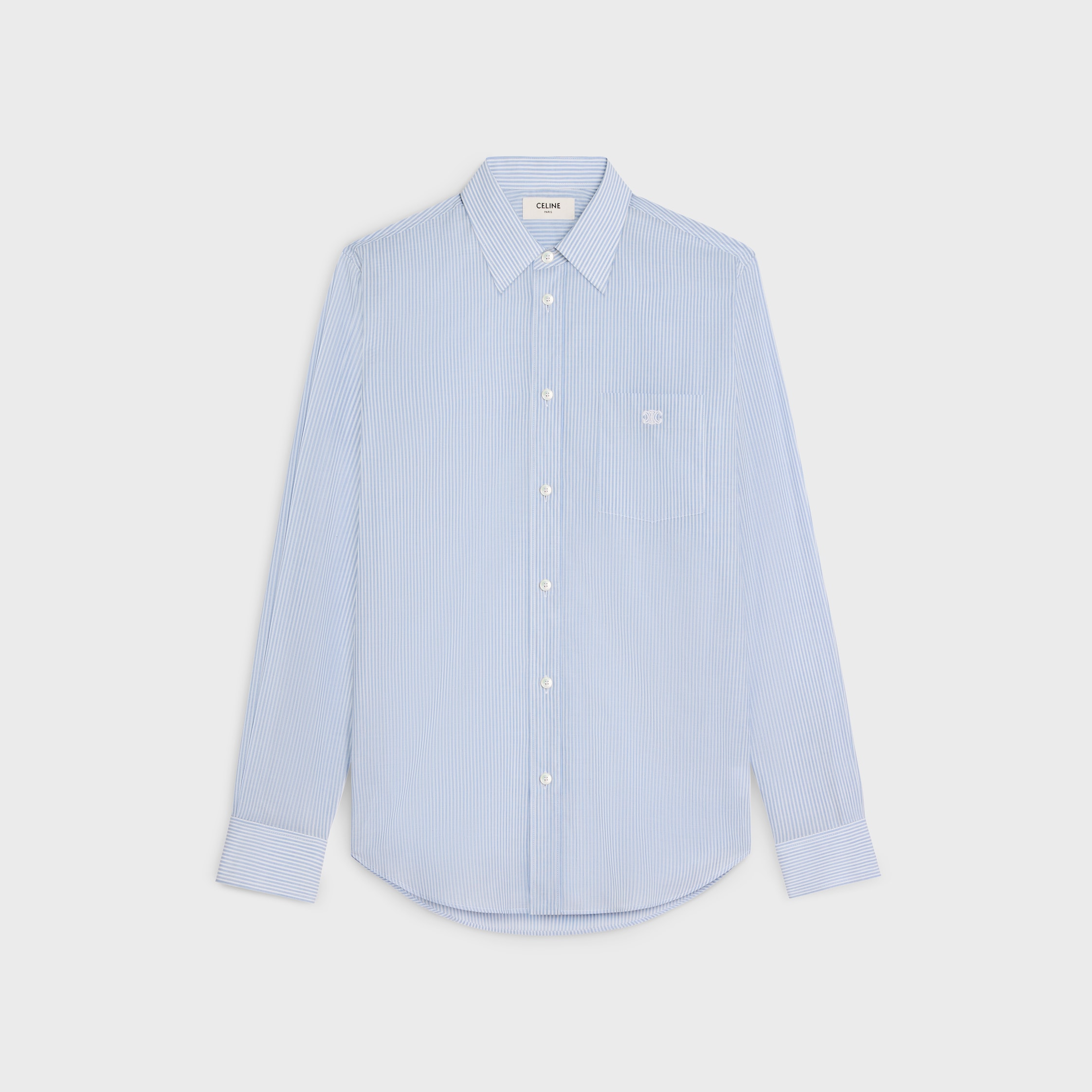 シャツ CELINE | LOOSE SHIRT IN COTTON POPLIN 2C983091F.01BC loose shirt in cotton poplin - WHITE | CELINE