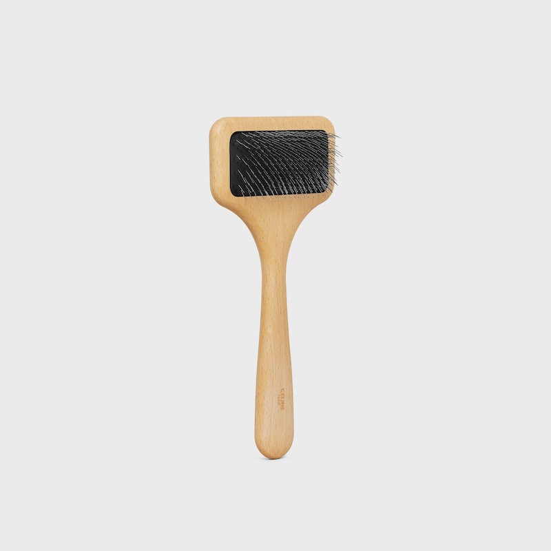 DOG BRUSH IN WOOD - NATURAL - DOG ACCESSORIES - 1 | CELINE