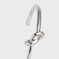Knot extra-thin bracelet in brass with rhodium finish - Silver -  - 2 | CELINE