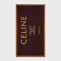 Strandhandtuch aus Celine Triomphe Baumwollfrottee - MAHAGONIBRAUN/CAMEL -  - 1 | CELINE
