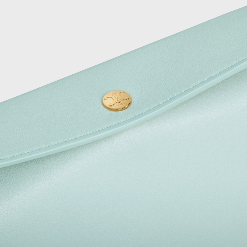 TRIO FLAP光滑羊皮革手袋 - 粉藍色 - 新品 - 1 | CELINE