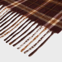 scarf IN TARTAN CASHMERE - BROWN/CAMEL/VANILLA -  - 1 | CELINE