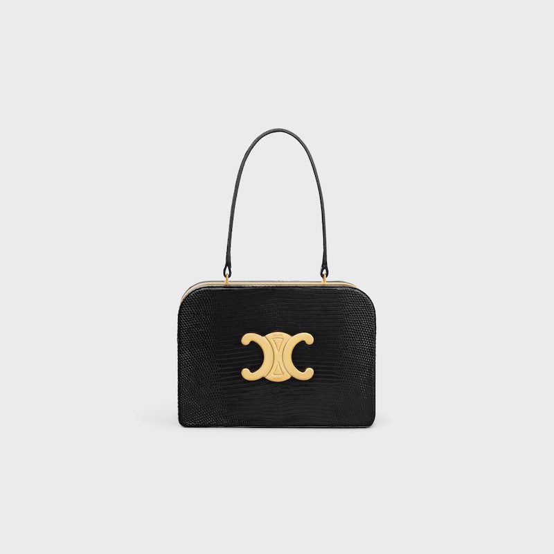 EVENING TRIOMPHE MINAUDIERE in Lizard - BLACK - MORE LINES - 1 | CELINE