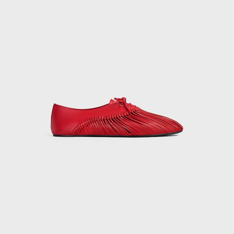 BALLET SCHN&Uuml;RSCHUH AUS ZIEGENLEDER - ULTRA-ROT -  - 1 | CELINE