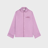 pyjama shirt IN silk satin - GLYCINE -  - 1 | CELINE