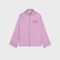 pyjama shirt IN silk satin - GLYCINE -  - 1 | CELINE