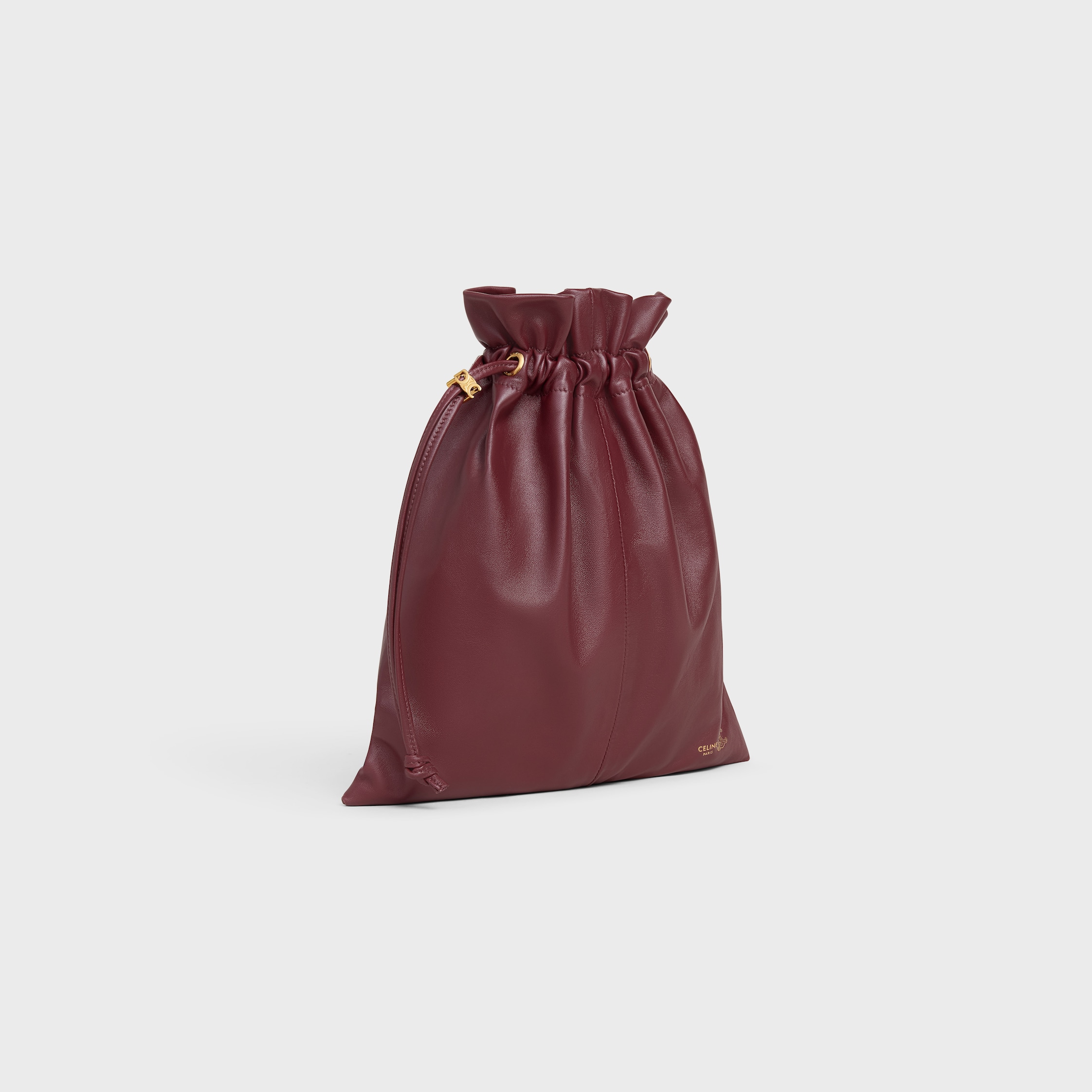 SMALL CRYSTAL POUCH IN LAMBSKIN - SYRAH | CELINE