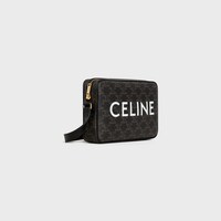 MEDIUM MESSENGER BAG IN Triomphe Canvas with Celine Print - BLACK - CROSS-BODY BAGS - 2 | CELINE