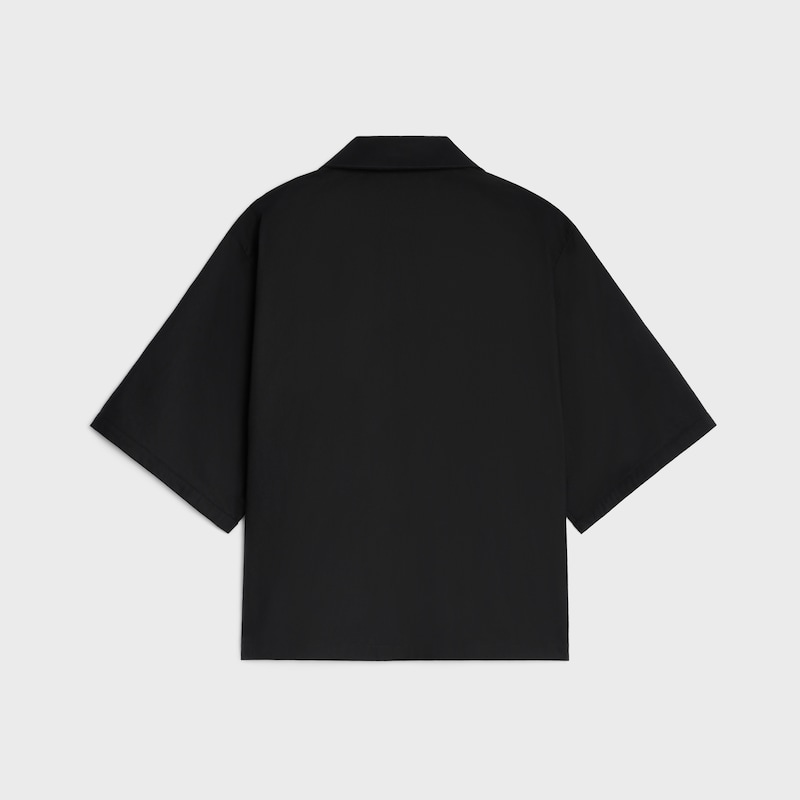 SCOUT SHIRT IN LIGHT COTTON GABARDINE - BLACK -  - 1 | CELINE