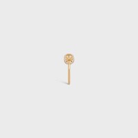 Maillon Triomphe Ring in Yellow Gold and Diamonds - Yellow Gold & White -  - 1 | CELINE