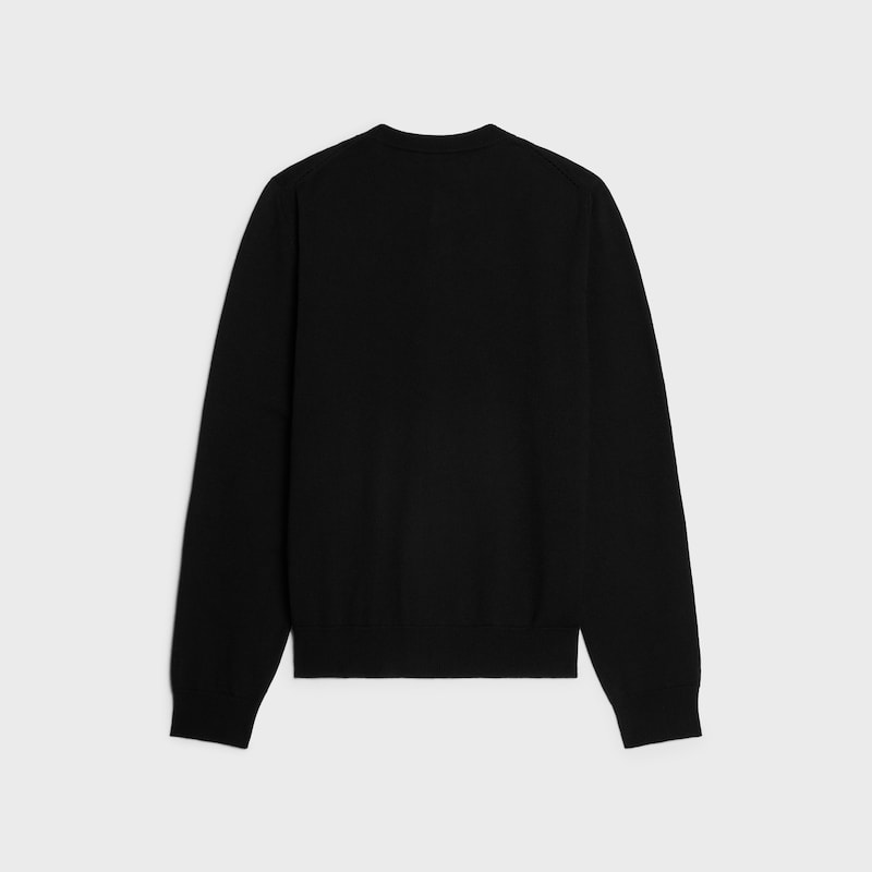cardigan laine fine - Noir -  - 1 | CELINE