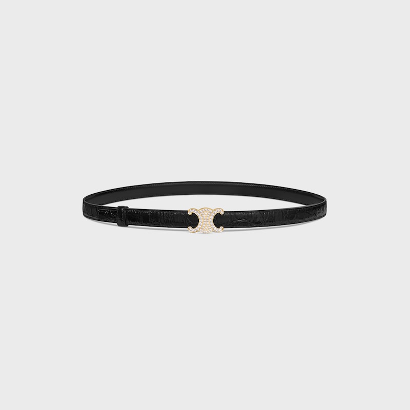 Wendbarer Riemen 18 mm AUS TAURILLONLEDER UND KALBSLEDER MIT KROKO-PRÄGUNG -  -  - 1 | CELINE