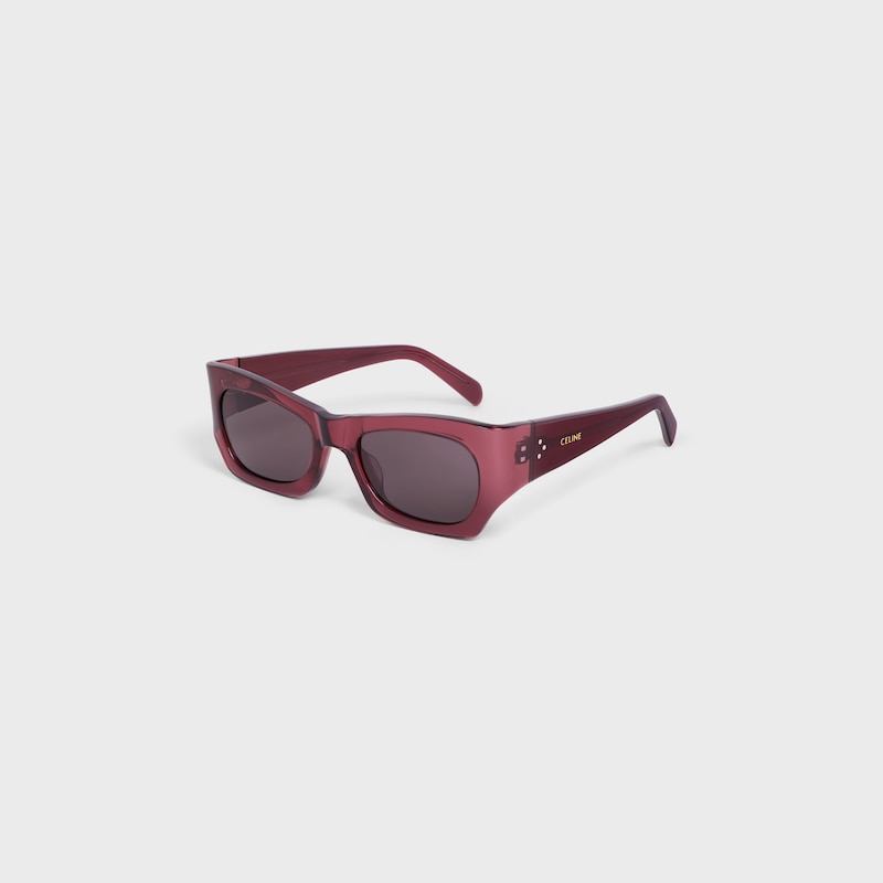 Lunettes de soleil Graphic S333 en Ac&eacute;tate - Crystal Red -  - 1 | CELINE
