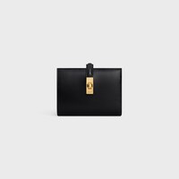 WALLET WITH COIN PURSE 16 IN SATINATED CALFSKIN - BLACK - 16 - 1 | CELINE