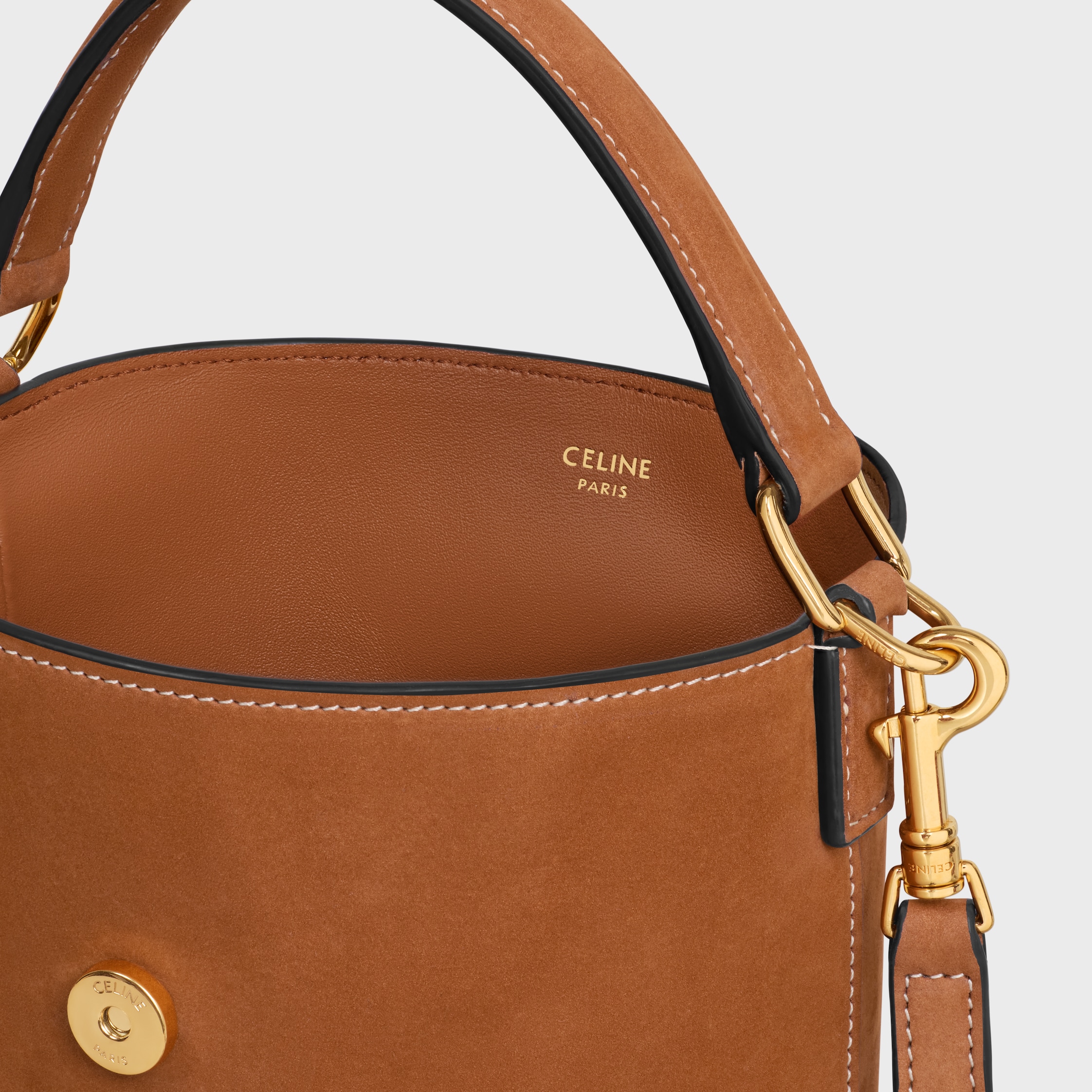 【すぐ届く】ミニバケットルイーズ / ヌバック ミニバケットルイーズ / ヌバック - | CELINE | セリーヌ