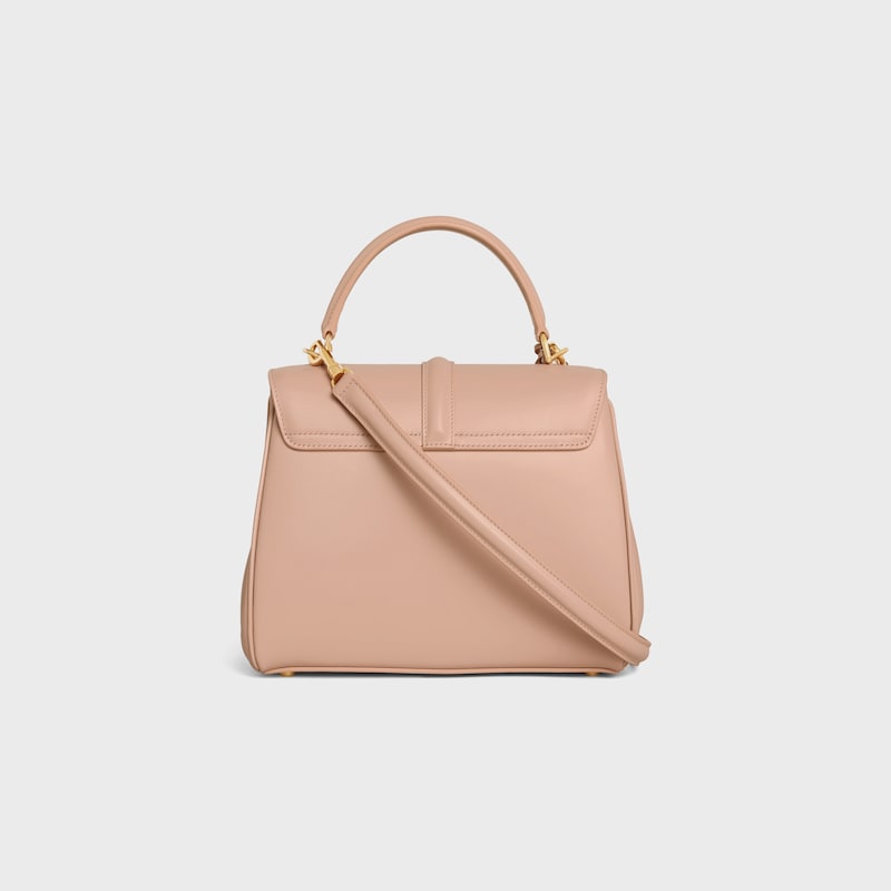 Small 16 Bag IN satinated calfskin - SOFT PEACH - TOP-HANDLE BAGS - 1 | CELINE