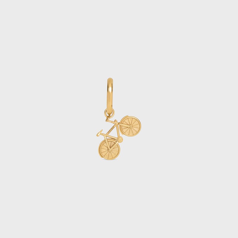 Celine Charms Bike in Brass with Gold Finish - GOLD - CHARMS - 1 | CELINE