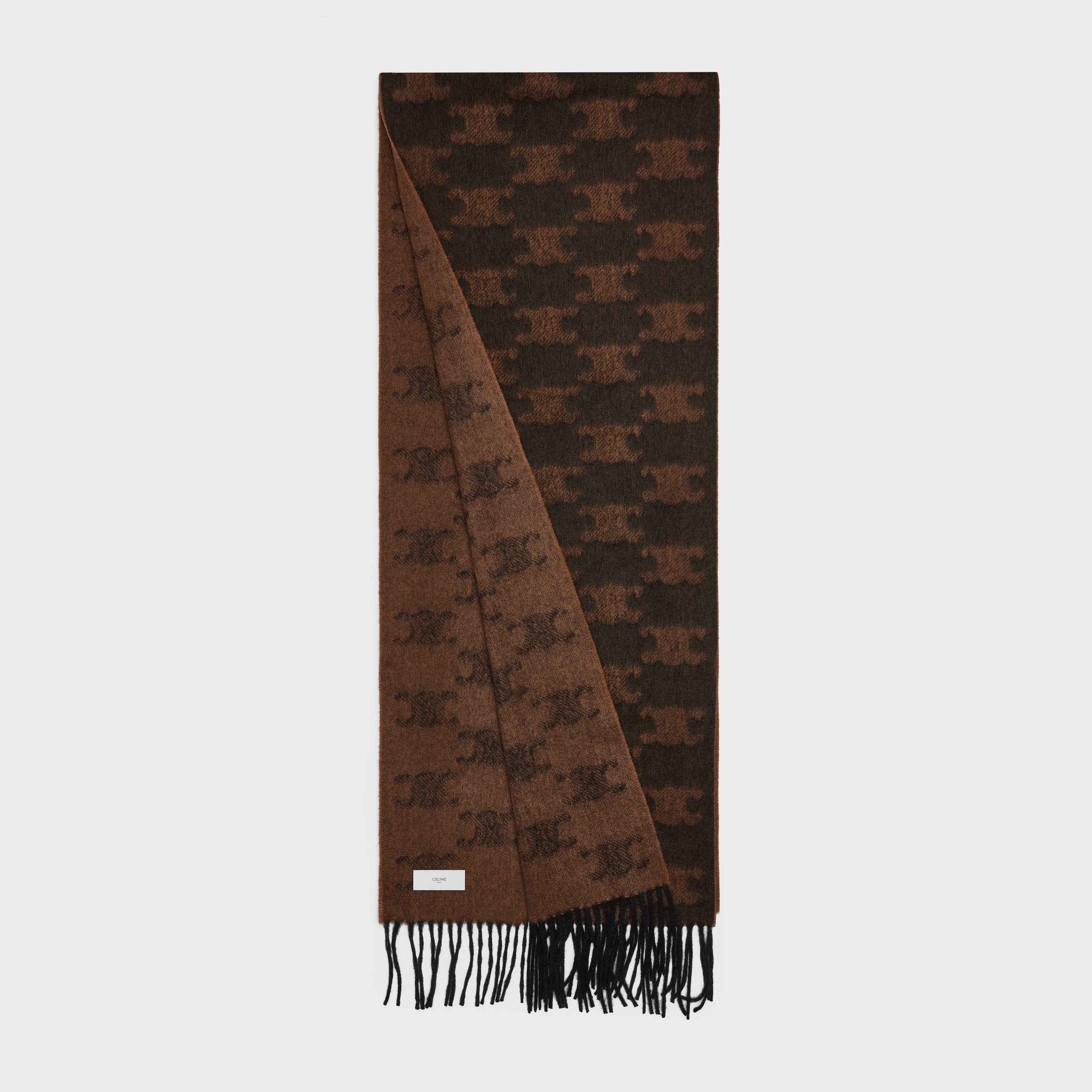 CELINE 19AW ウールマフラー　SCARF IN TARTAN WOOL セール】CELINE マフラー 2AWU4731W タータンチェック柄