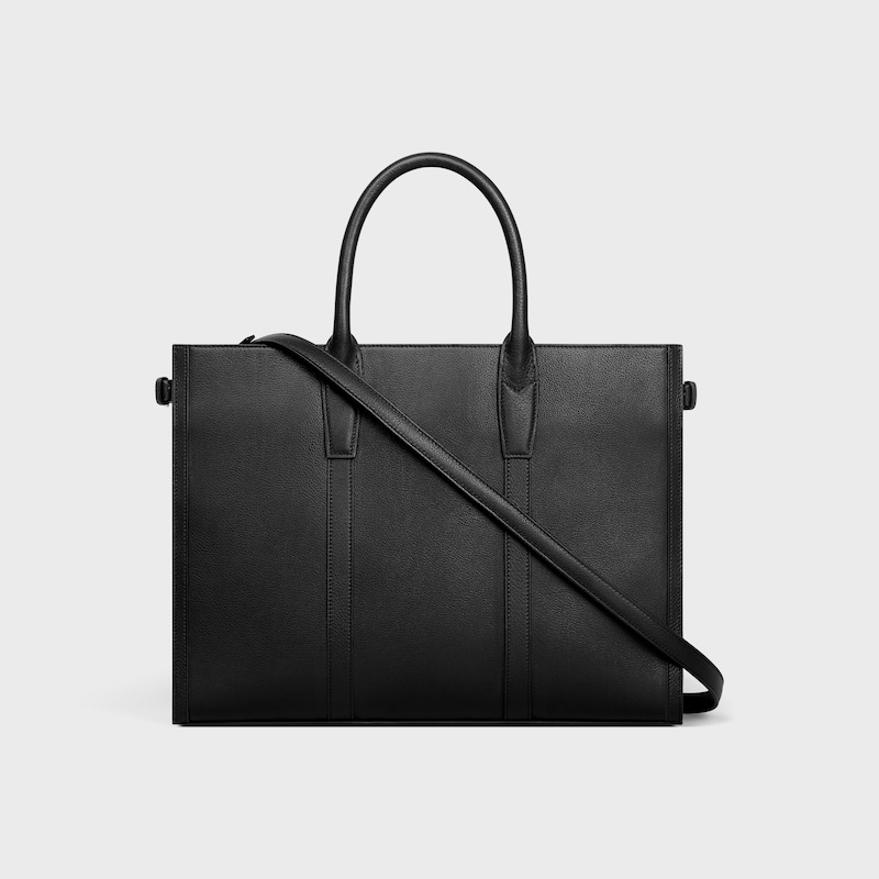 BOLSO CABAS MALAQUAIS MEDIANO DE PIEL DE BECERRO FLEXIBLE - NEGRO - BOLSOS DE TRABAJO Y DE VIAJE - 1 | CELINE