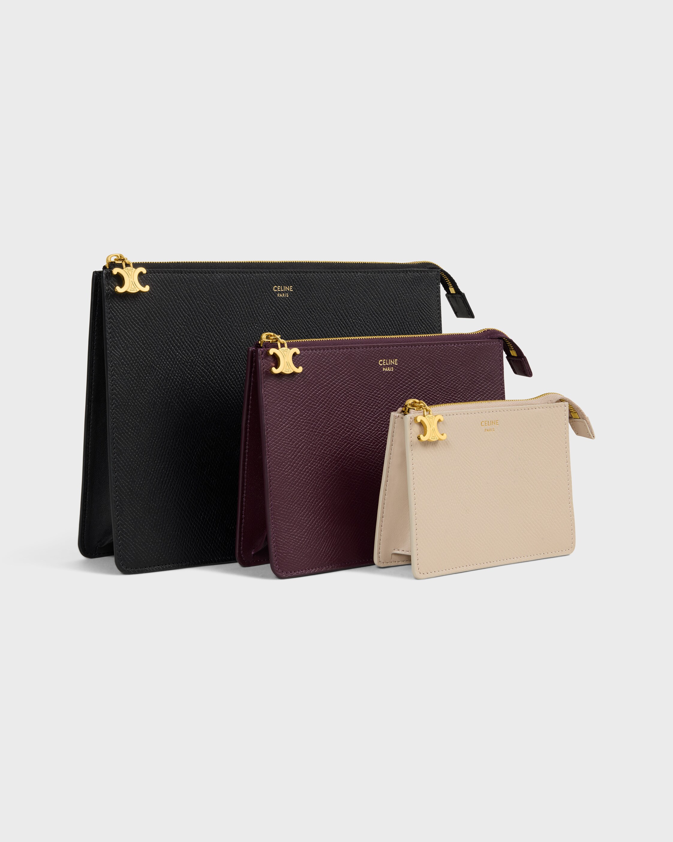 極美品✨CELINE ハンドバッグ アクセサリーポーチ エンボス トート 