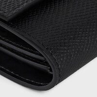 Tri-fold Wallet IN Grained Calfskin - BLACK - GIFTS FOR HIM - 1 | CELINE