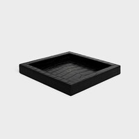 SQUARED TRAY IN CROCODILE - BLACK - HOME - 2 | CELINE