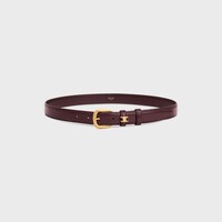 MEDIUM 25MM VIVIENNE BELT IN Taurillon Leather - Deep Burgundy -  - 1 | CELINE