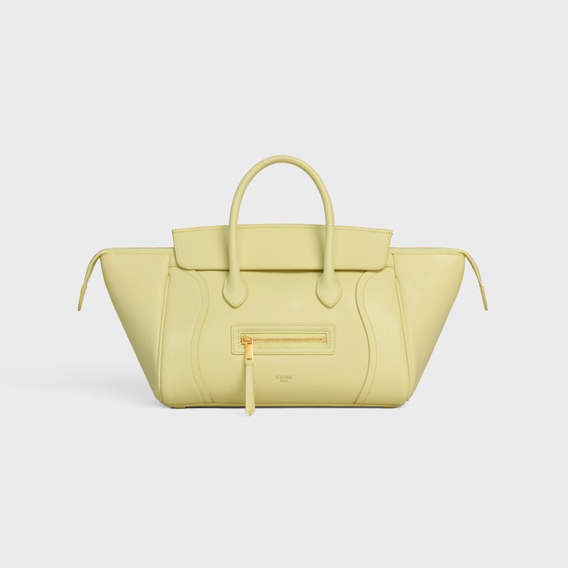LITTLE LUGGAGE IN SUPPLE SHINY LAMBSKIN - CITRUS - CROSS-BODY BAGS - 1 | CELINE