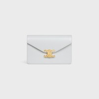 WALLET ON CHAIN MARGO in Shiny calfskin - MOON - MORE LINES - 1 | CELINE