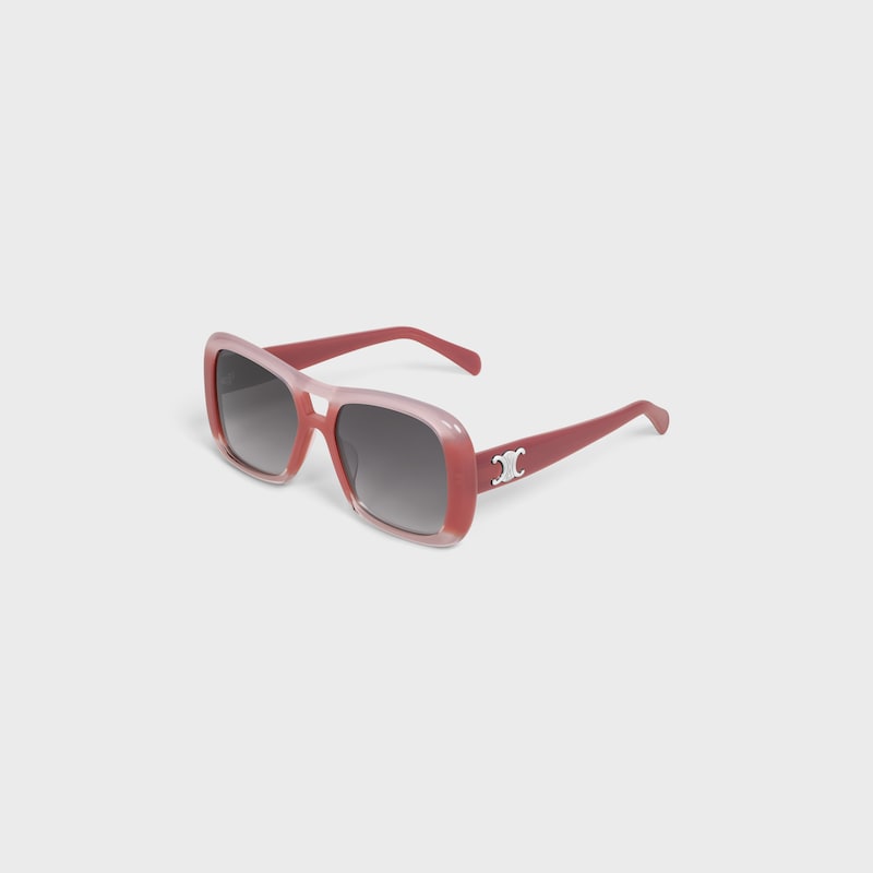 Triomphe 18 sunglasses in Acetate - Gradient Pink -  - 1 | CELINE