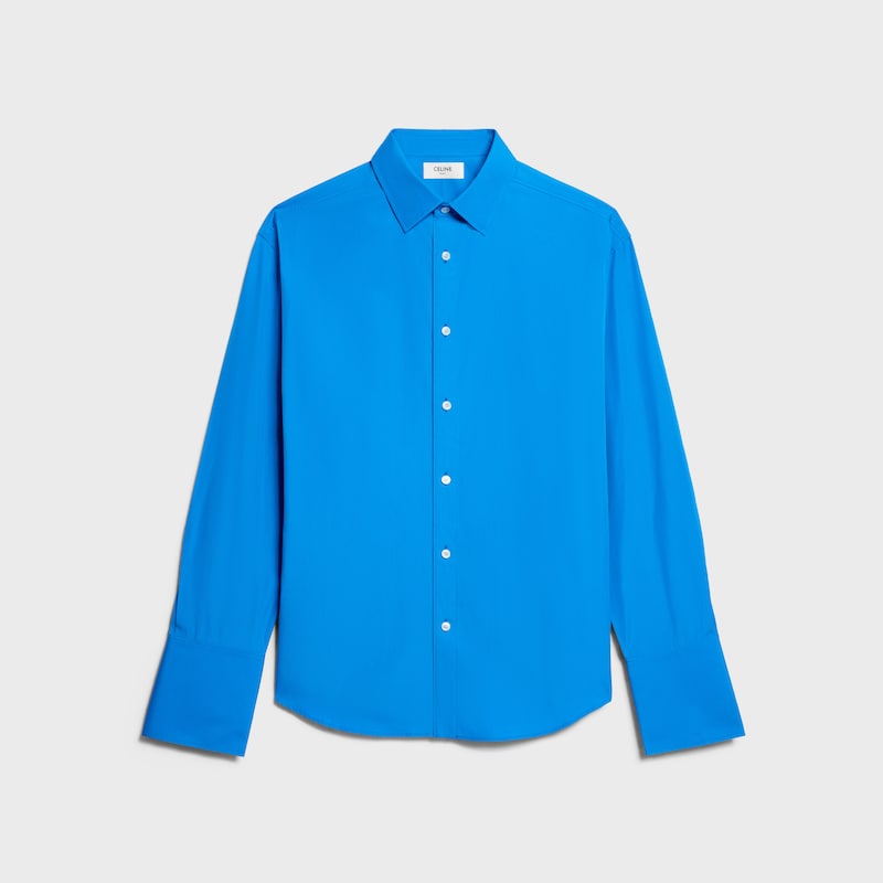 jed shirt IN COTTON POPLIN - LAGOON -  - 1 | CELINE