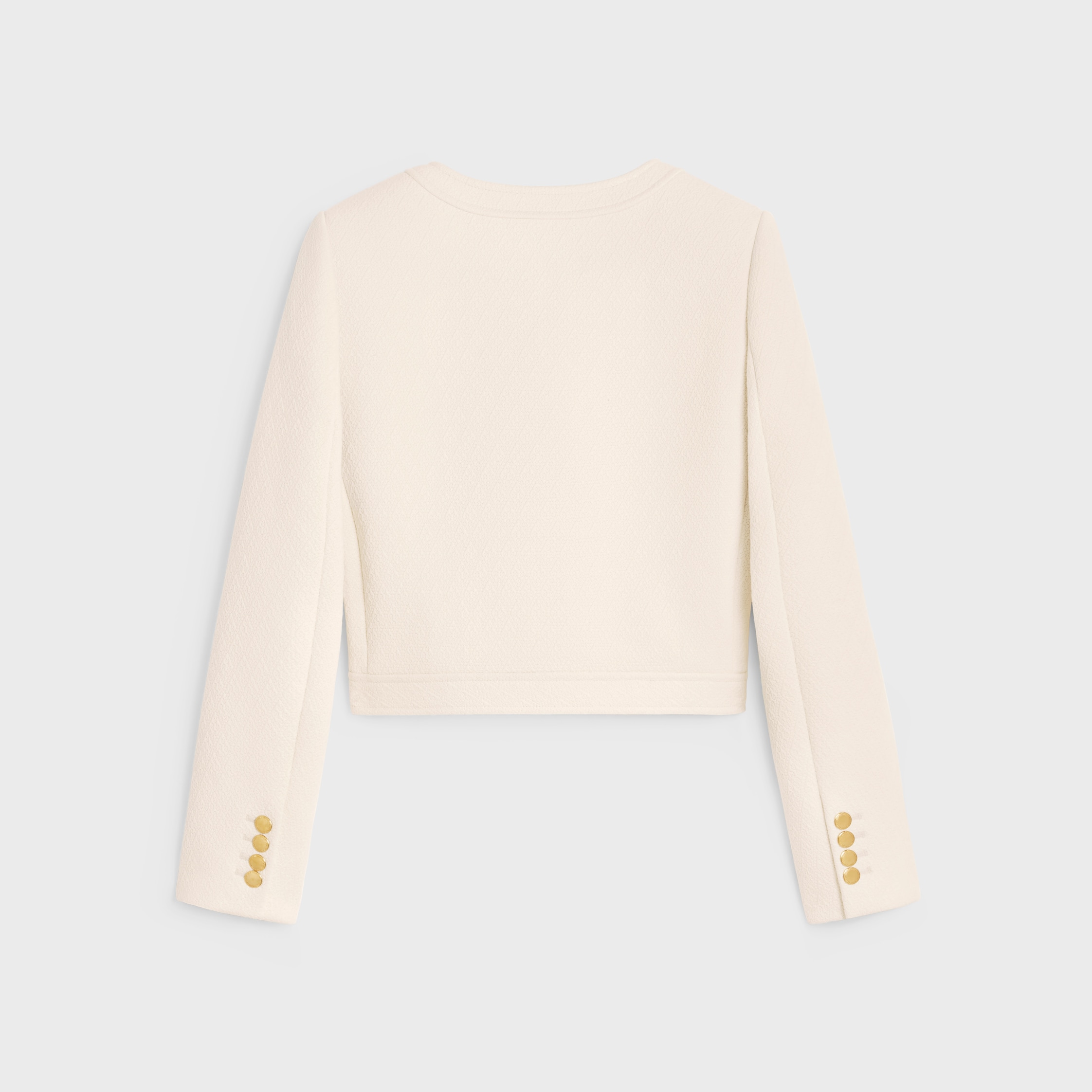 CELINE｜JACKETS (DANI JACKET IN BOUTIS COTTON (2V03U916W DANI JACKET IN BOUTIS COTTON - CREME | CELINE