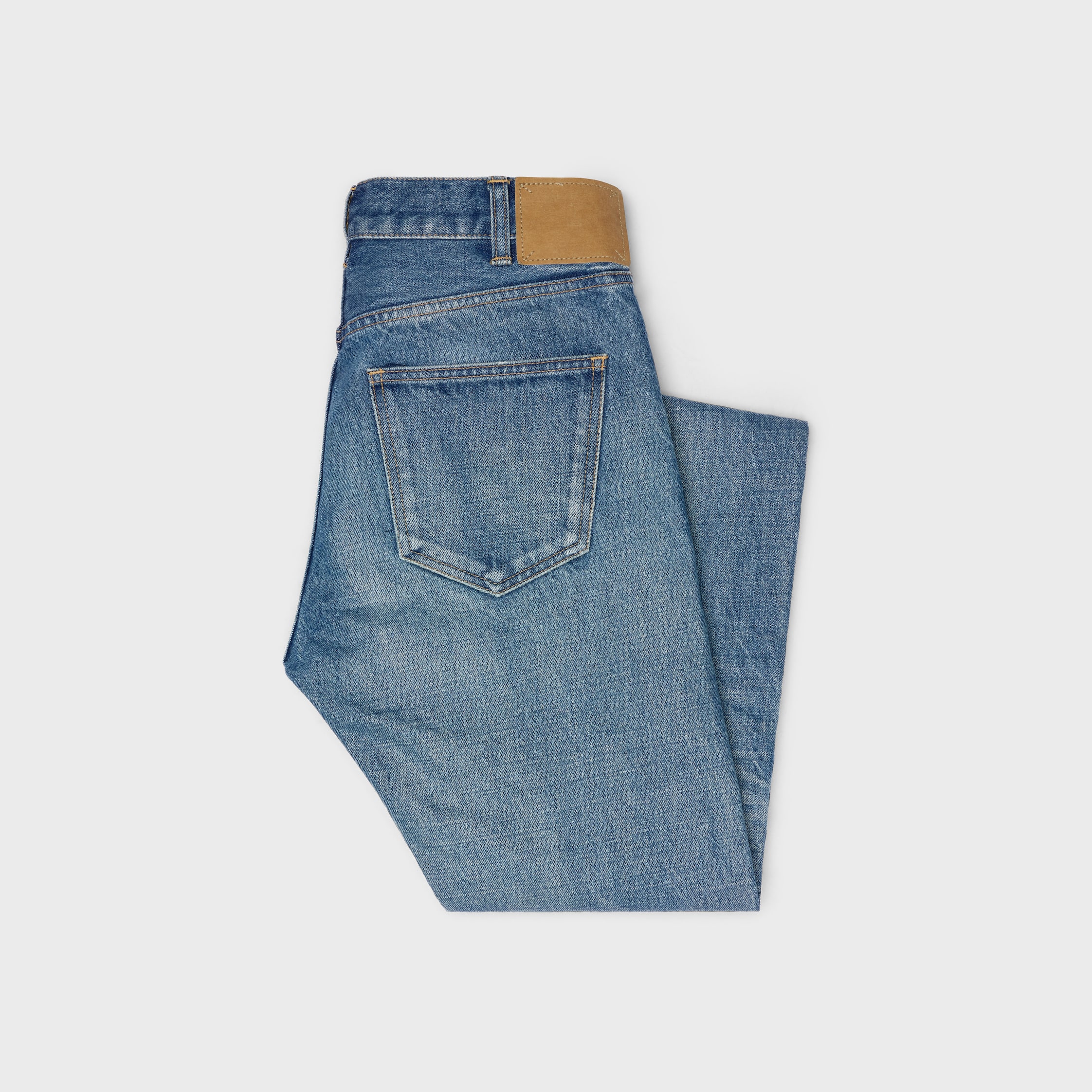 LOU JEANS IN VINTAGE UNION WASH DENIM - VINTAGE UNION WASH