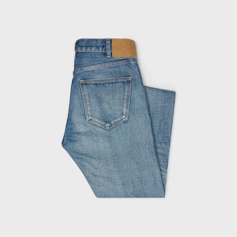 Lou jeans in cotton denim - VINTAGE UNION WASH -  - 1 | CELINE