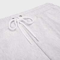 FLARED SWEATPANTS IN cotton fleece - PALE GREY/ OFF WHITE -  - 2 | CELINE