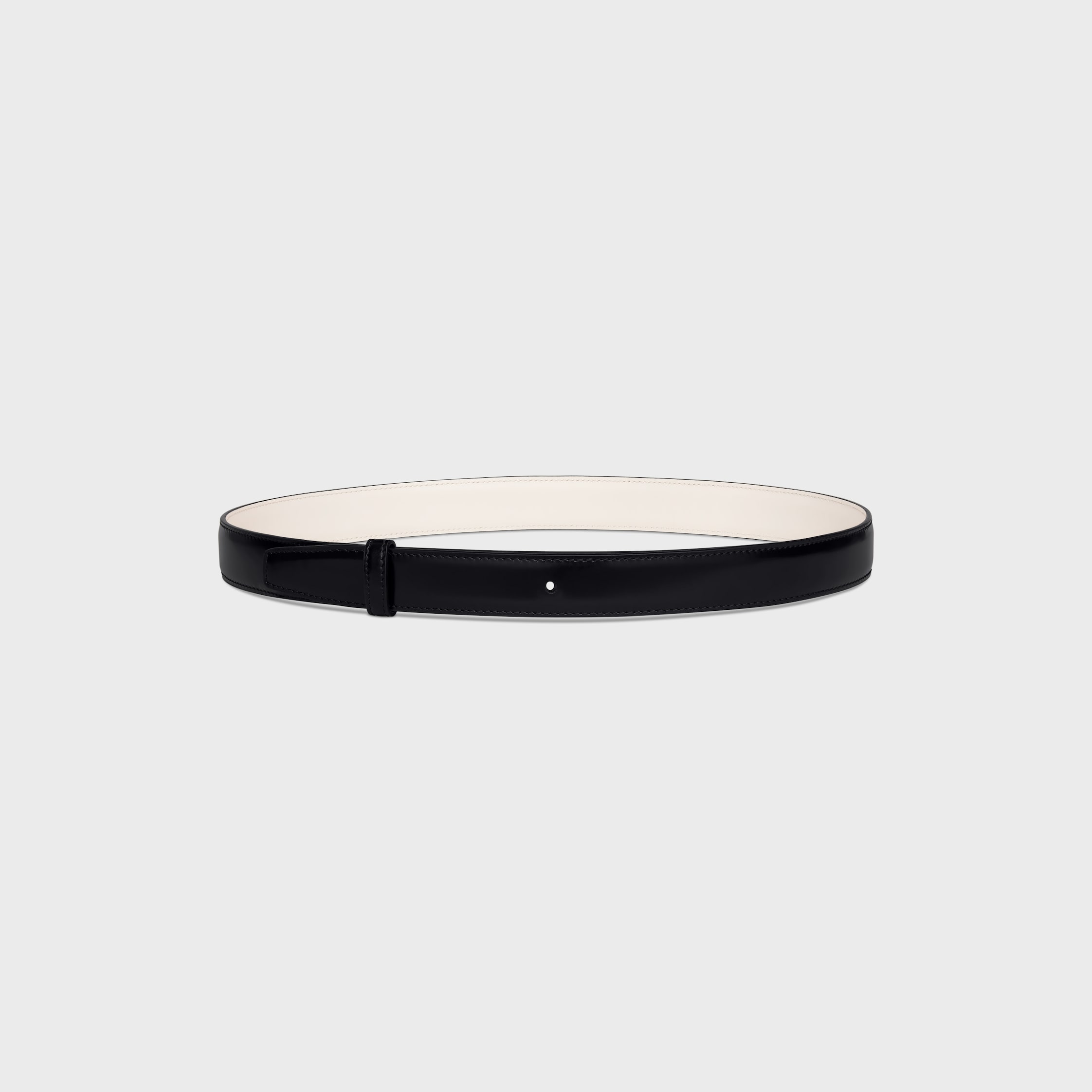 Reversible Strap 25MM IN TAURILLON - BLACK / RICE | CELINE