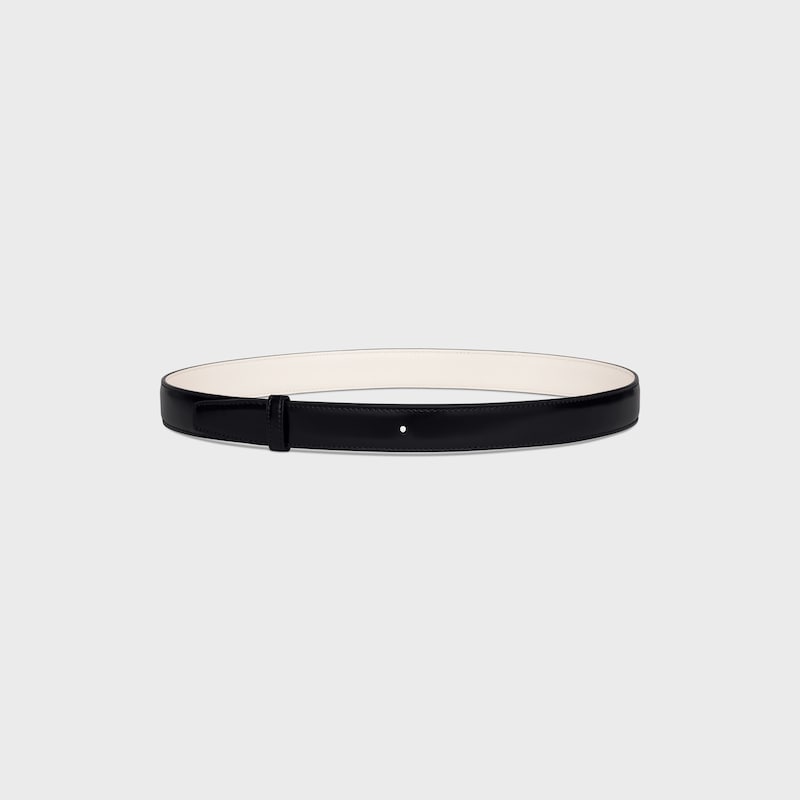 Reversible Strap 25MM IN TAURILLON - BLACK / RICE -  - 1 | CELINE