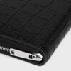 Large zipped wallet IN Crocodile Embossed Calfskin - Black - WALLETS - 1 | CELINE