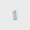 CELINE 레 퀴르 더블 팔찌 - 카프스킨 & 골드 피니시 브라스 - GOLD / PALE BLUE -  - 3 | CELINE