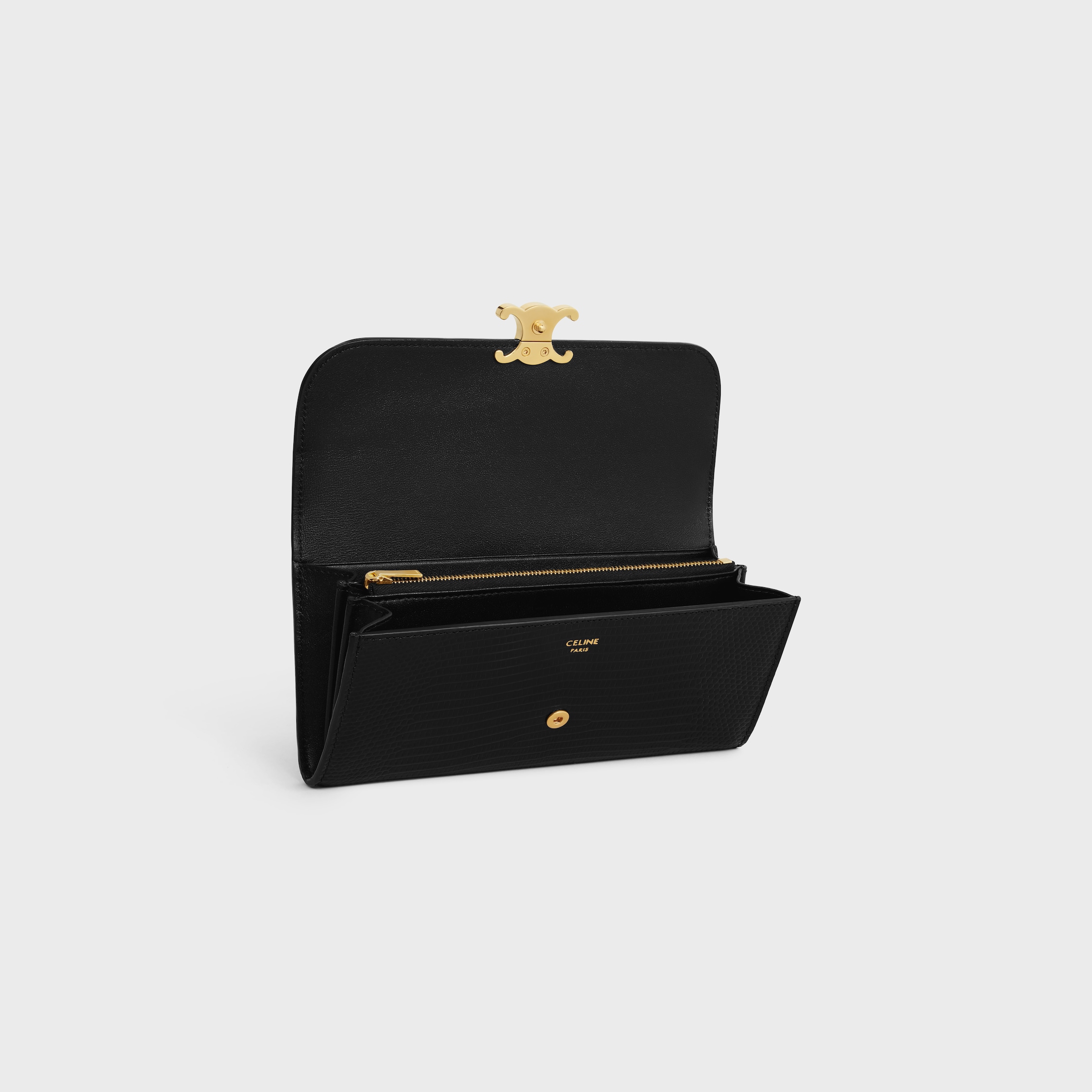 エレガントな品格◇LARGE WALLET 16◇CELINE LARGE WALLET 16 IN SATINATED CALFSKIN - TAN | CELINE