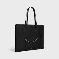LUGGAGE PLANO DE PIEL DE BECERRO BRILLANTE - NEGRO - BOLSOS TOTE - 2 | CELINE