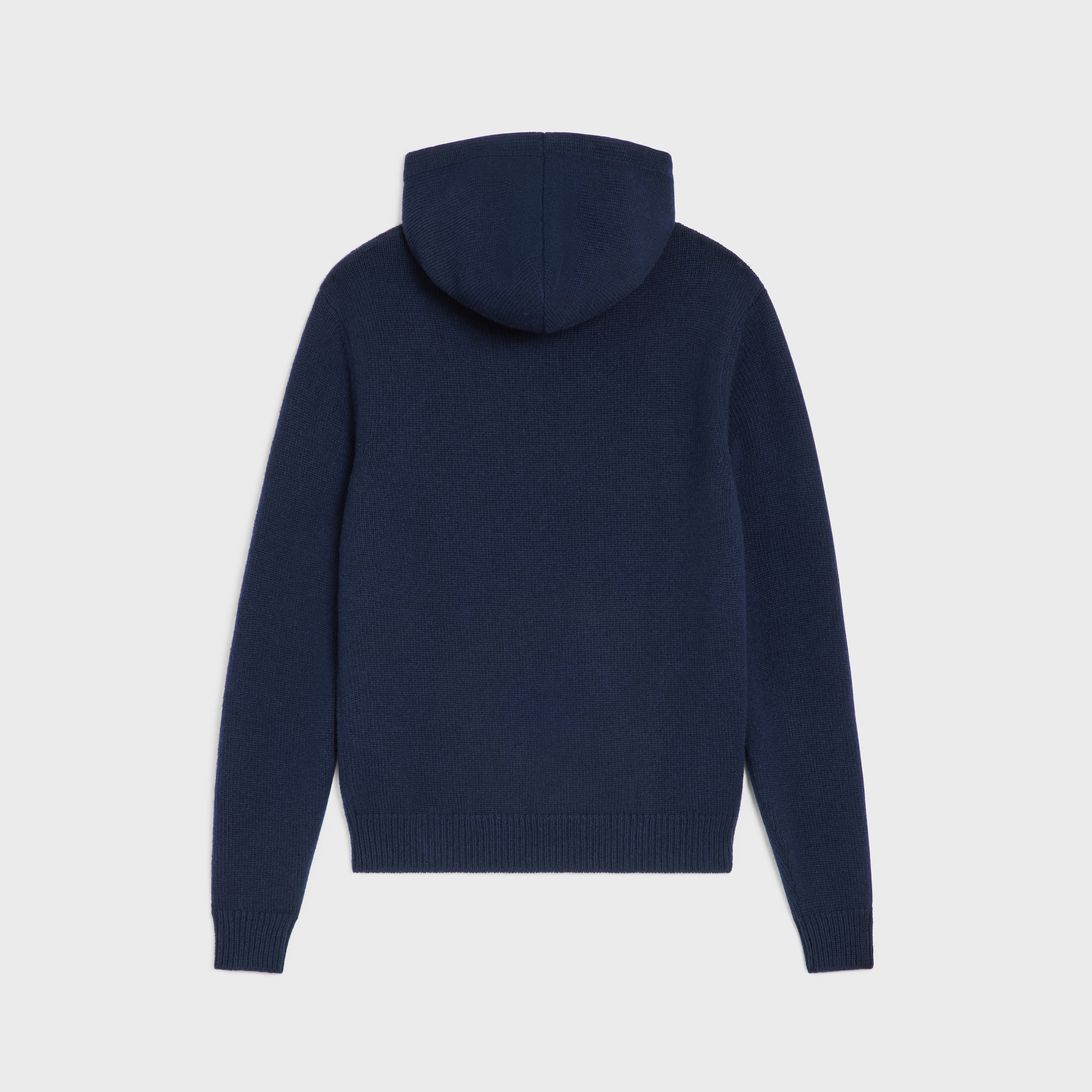 triomphe hooded sweater in cashmere wool - NAVY | CELINE