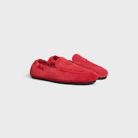 ADAM LOAFER IN SUEDE CALFSKIN - RED -  - 2 | CELINE